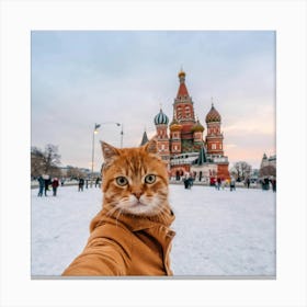 Cute Cat Takes A Selfie 2 Canvas Print