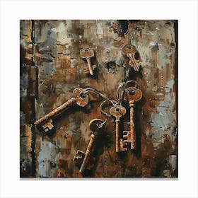 Keys On The Door Canvas Print