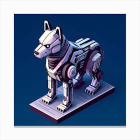 Futuristic Animal Statue Canvas Print