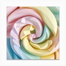 Origami Rose Canvas Print