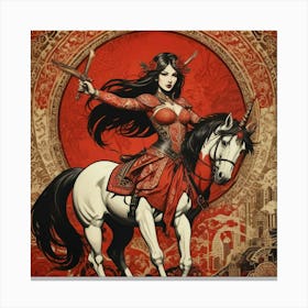 Kung Fu Girl Canvas Print