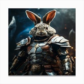 Rabbit In Armor Canvas Print