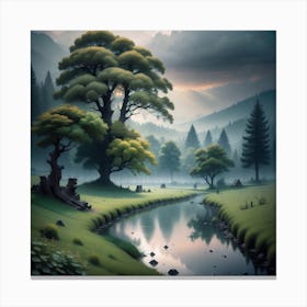 Landscape Painting 63 Canvas Print