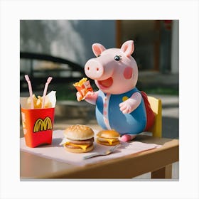 Happy Piggy 2 Canvas Print