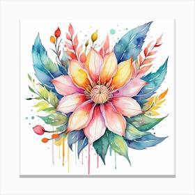 Floral Art 1 Canvas Print