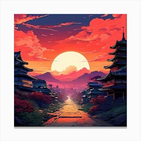 Japanese Landscape 1 Canvas Print