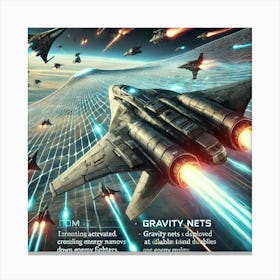 Comet Striker Counter Enemy Fighters Canvas Print