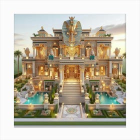 Egyptian Palace Canvas Print