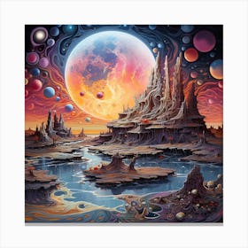 'Shining Moon' Canvas Print