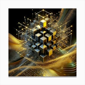 Abstract Cubes 2 Canvas Print