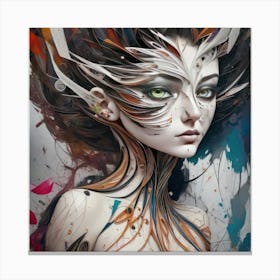 Abstract Girl (53) Canvas Print