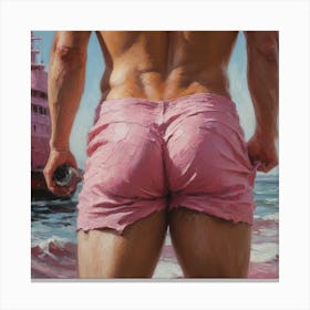 Pink Shorts Canvas Print