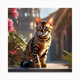 Bengal Cat Canvas Print