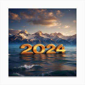 2024 Stock Videos & Royalty-Free Footage Canvas Print