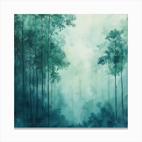 Forest In The Mist Canvas Print