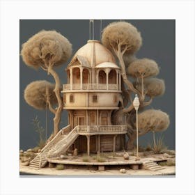 Tree House Canvas Print