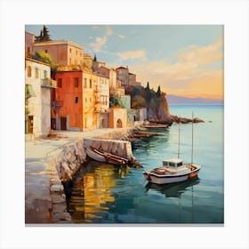 Golden Glow of Italian Charm Canvas Print