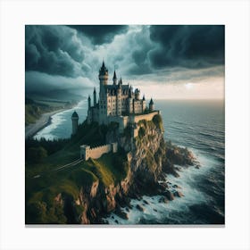 Castle On The Cliff Canvas Print