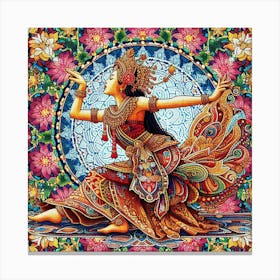 Javanese Lady Dancing Canvas Print