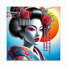 Japan Geisha Visual 80 Canvas Print