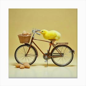 Asm A Bicycle With A Basket And There Is A Yellow Chic 6e365cf9 3ba1 4751 937d Fc751995e1b5 Canvas Print