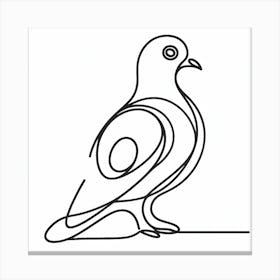 Pigeon Picasso style 2 Canvas Print