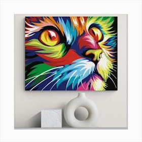 Colorful Cat Canvas Print