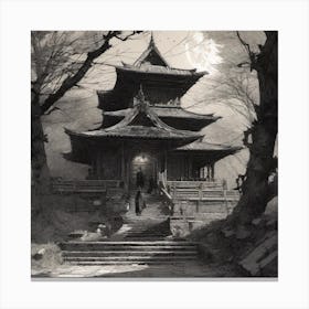 Asian Pagoda 3 Canvas Print