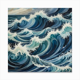 Ocean Waves 27 Canvas Print