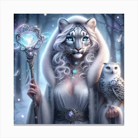 The Leopard Wizard Canvas Print