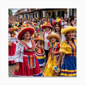 Venezuelan Carnival 3 Canvas Print