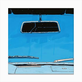 Blue Car Canvas Print