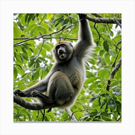 Monkey In Tree 1 Canvas Print