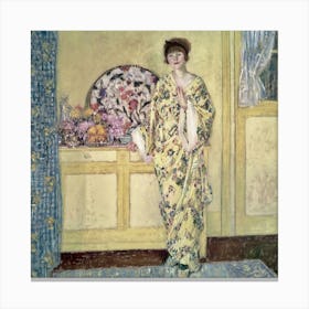 Lady In Yellow Canvas Print