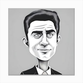 Caricature Of A Man Canvas Print