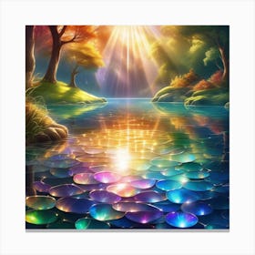 Lily Pond 15 Canvas Print