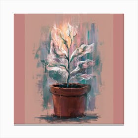 Plant In A Pot Canvas Print