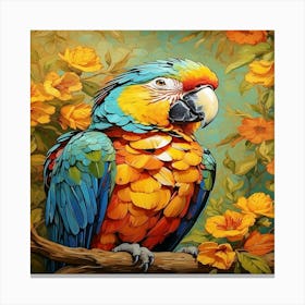 Parrot Painting Canvas Print