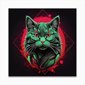 Neo cat Canvas Print
