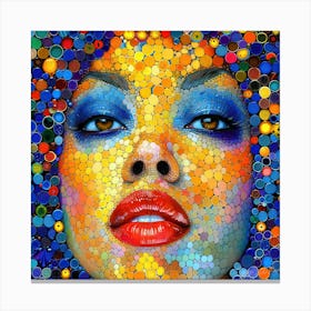 Cest Une Belle Fille - Colorful Beauty Canvas Print