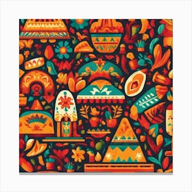 Mexican Pattern 8 Canvas Print