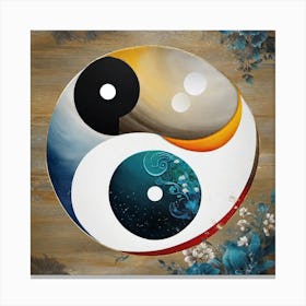 Yin Yang 64 Canvas Print