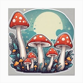 Mushroom Forest 8 Canvas Print