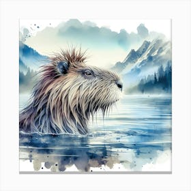 Creative Wild Animal Representation 12 Canvas Print