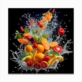 Fruit Splash Canvas Print