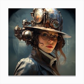 Steampunk Girl 32 Canvas Print