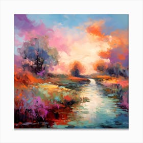 Monet's Tapestry: Abstract Vignettes Canvas Print