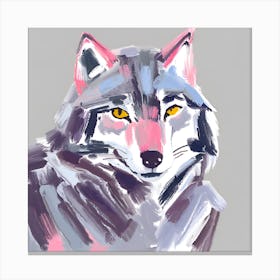 Gray Wolf 03 Canvas Print