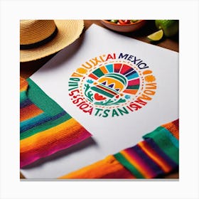 Mexican Flag 33 Canvas Print