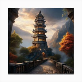 Chinese Pagoda 5 Canvas Print